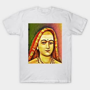 Adi Shankara Snow Portrait | Adi Shankara Artwork 15 T-Shirt